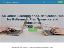 Tablet Screenshot of fiduciaryeducation.com